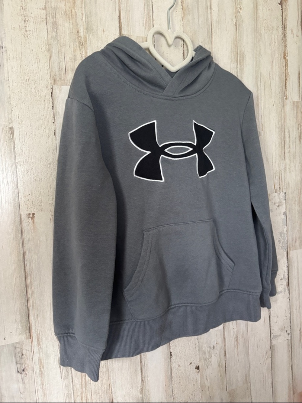 Under Armour Gray Hoodie with Black Logo